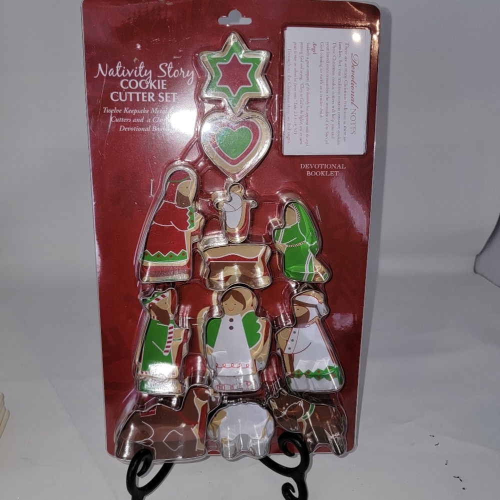 NEW Nativity Bake Set Metal Cookie Cutters Hobby Lobby Christmas
